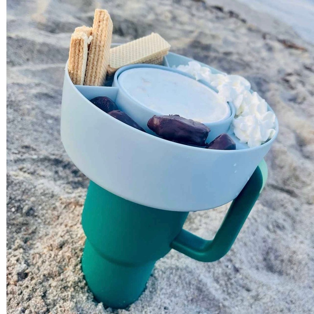 Snack Bowl Attachment Set Of 2 For Stanley Cup 40oz Tumbler Acc's Purple/Blue